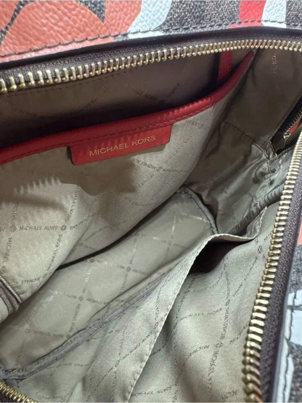 Michael Kors | Dark Sangria Butterflies Signature Abbey Backpack